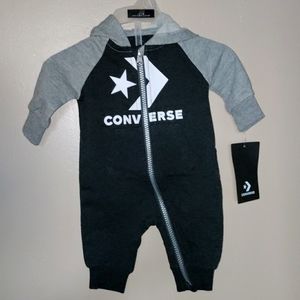 Baby Boy Converse Hoodie Bodysuit